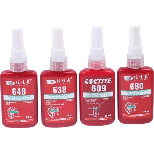 609 638 648 680 Retaining Compound Thread Locker 50ml Adhesive Glue For Bearing