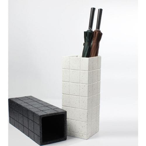 Creative fashion flower bucket umbrella bucket storage bucket simple home office Imitation ceramic resin umbrella stand