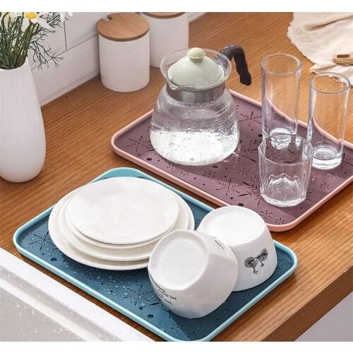 Kitchen Drain Rack Storage Tray Dish Drainer Tray Double Layer Fruit Vegetables Bowls Shelf Sink Drying Rack Organizer