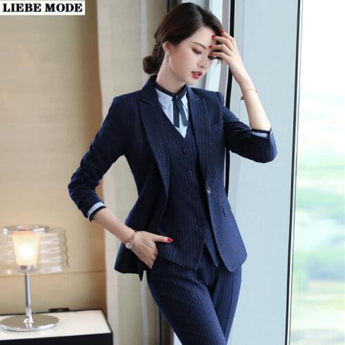 Женские классические брючные костюмы LIEBE MODE China At AliExpress