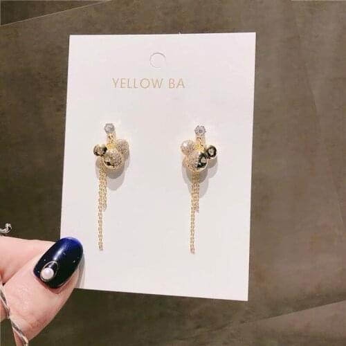 2020 New Fashion Womens Earrings Sweet Lovely Little Bear Drop Tassels Earrings For Women Party Girl Jewelry Gifts Wholesale