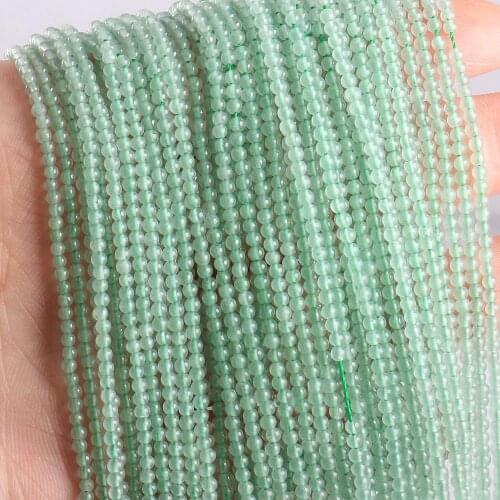 Wholesale Natural Stone Beads Green Aventurine Beads for Jewelry Making Beadwork DIY Necklace bracelet accessories 2mm 3mm