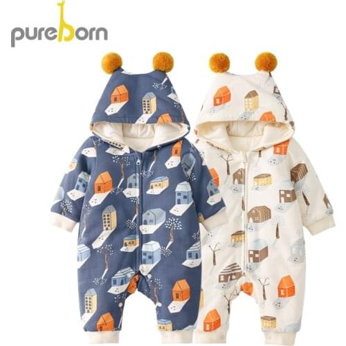 Слипы с капюшоном для малышек Pureborn China At AliExpress