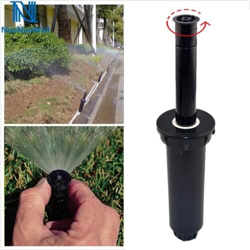 1/2" Pop-up Impact Sprinkler Garden Lawn Irrigation Scattering Sprinkler 25-360 Degree Rainbird Watering System 5Pcs-Pack