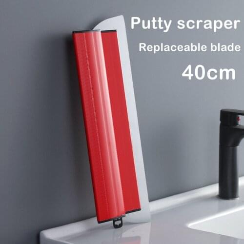 Stainless Steel Plastic Drywall Finishing Smoothing Spatula Portable Flexible Painting Skimming Blades for Wall Plastering Tools
