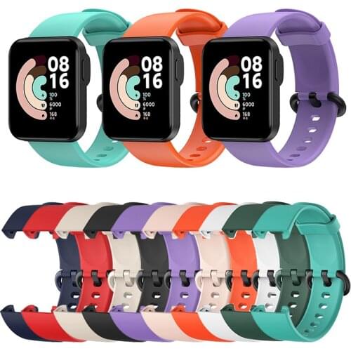 Silicone Smartwatch Replacement Part Sport Wrist Watchband For Xiaomi Mi Watch Lite/Redmi Strap Smart Wristband Band Accessories
