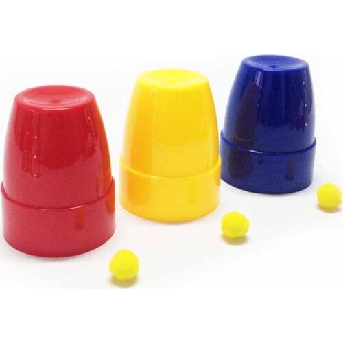 Cups & Balls ( Large Size ) Magic Tricks Stage Close Up Magia Three Cups And Balls Magie Mentalism Illusion Gimmick Props Magica