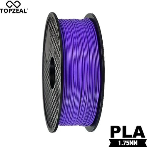 TOPZEAL Premium Quality Purple Color PLA Filament 3D Printer Filament 1KG/Roll 2.2lbs 1.75mm Materials for RepRap 3D Printer