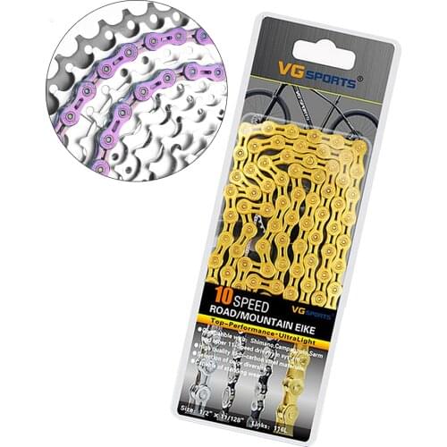 Bicycle Chain 1PC 10/11 Speed Half Hollow Outdoor Supplies Bike Parts Ultralight Titaniu Full Hollow Chain