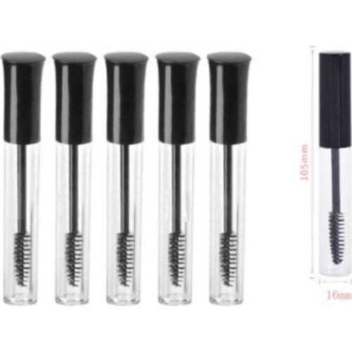1pc 10ML Beauty Portable Empty Mascara Tube Eyelash Vial Liquid Bottle Container Black Cap Refillable Bottles Makeup Accessories
