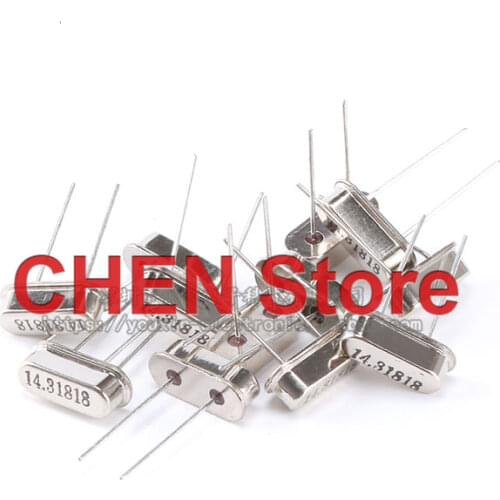 10pcs Crystal 14.318MHz 20PPM 20PF 49S type passive crystal 14.318M