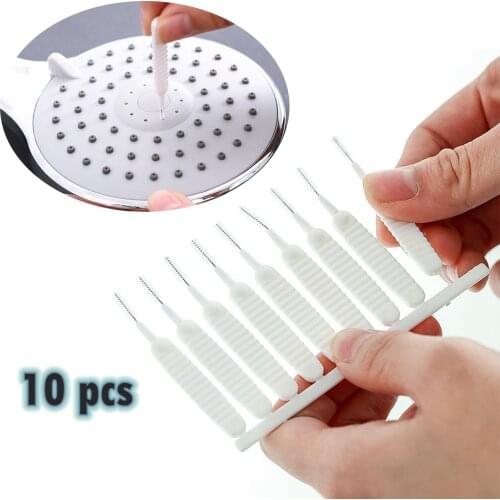 10pcs Mini Crevice Cleaning Brush Shower Head Cleaning Brush Anti-Clogging Pore Gap Tools for Household Cleaning Supplies