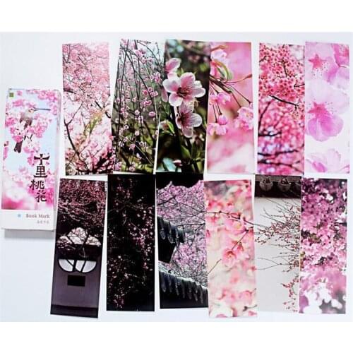 30pcs/set Flowers Bookmark Cute Kawaii Paper Book Marks for Kids School Reading Stationery Cute School Supplies