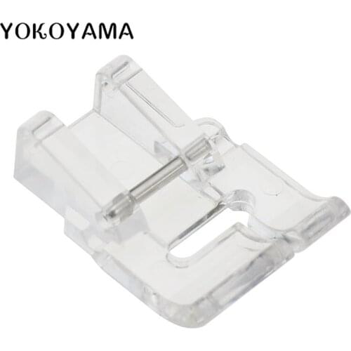 YOKOYAMA Sewing Accessories Transparent Plastic Circular Short Satin Inlaid Presser Foot Feet Household Sewing Machine Props