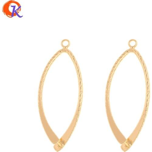 Cordial Design 30Pcs 14*36MM Jewelry Accessories/Earrings Connectors/DIY Making/Genuine Gold Plating/Hand Made/Earring Findings