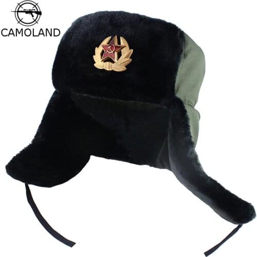 CAMOLAND Men's Fur Hats