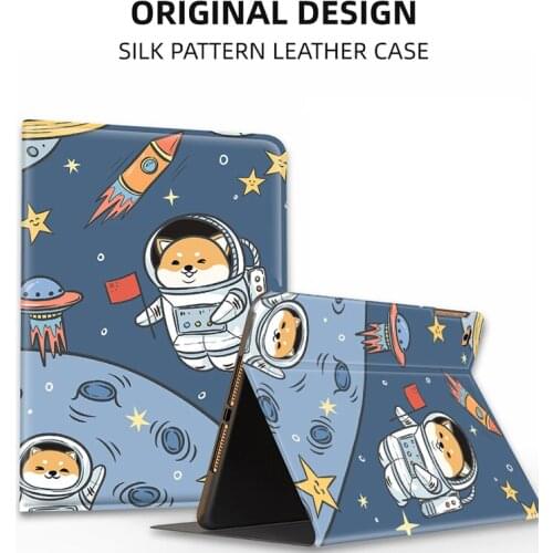 Rocket Space Corgi Cover for Ipad Mini 5 Case Hand-painted Pattern Cases for Ipad Air Case Kids 3rd 10.5 Inch Drop Resistance