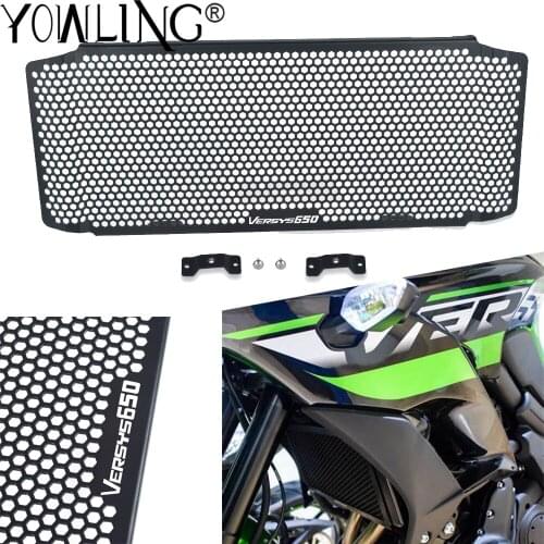 For Kawasaki Versys 650 Versys650 2015 2016 2017 2018 Motorcycle Accessorie Aluminum Radiator Grille Grill Guard Cover Protector