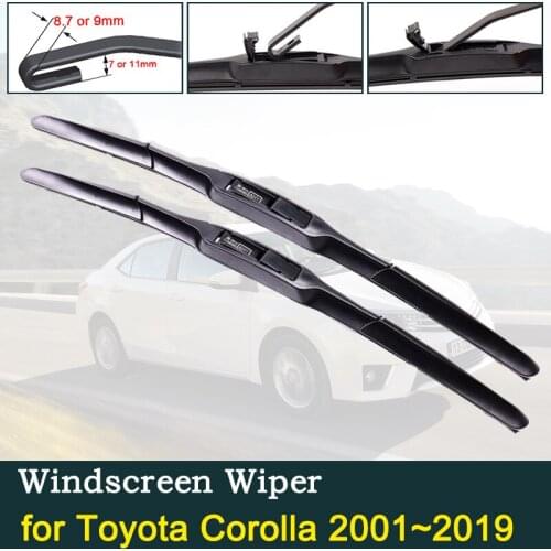 For Toyota Corolla 2001~2019 E120 E130 AR10 E121 E160 E170 Car Wipers Blade Accessories Windshield Wipers Wagon Hatchback Saloon