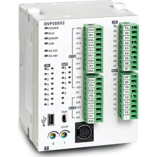 DVP20SX211R DVP-S CPU 8DI/6DO & 4AI/2AO Programmable Logic Controller 24DC PLC Module Original New In Box