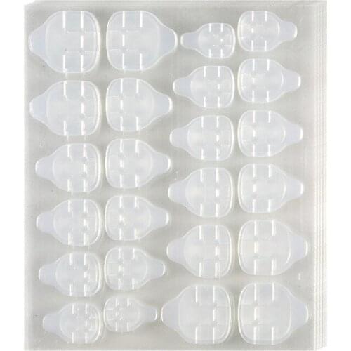 100 Sheet Double-Side Nail Glue Sticker Nail Glue Jelly Gel Tape Adhesive Tabs Nail Glue Transparent Flexible Adhesive Fake Nail