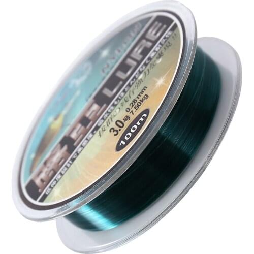 Hot Sale Nylon Fishing Line 100M Fluorocarbon Line Wear-Resistant Fishing Line Monofilament Fishing Line Super Strong Fish Line