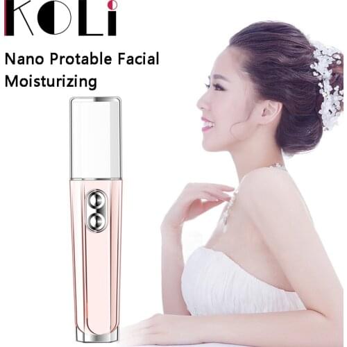 Excessive Fog At Dual Nozzle Female Beauty Tool Mini Steamer Moisturizing Spray Nano Facial Moisturizing Portable Humidifier