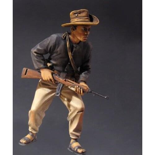 1/35 Scale Unpainted Resin Figure Viet Cong Fighter collection figure