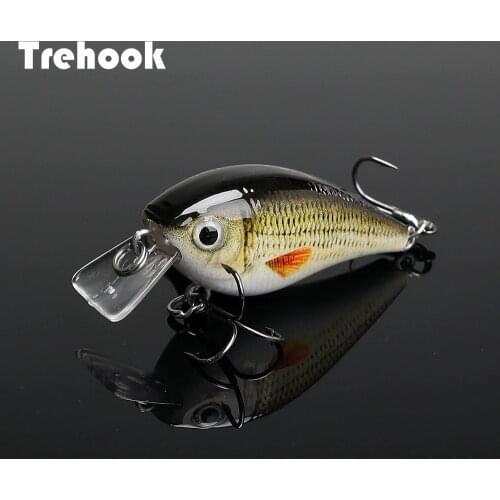 TREHOOK 4.5cm 6g Mini Minnow Wobblers Crank Fishing Lure Artificial Minnow Jerkbait Floating Hrad Lure For Trout Fishing Bait
