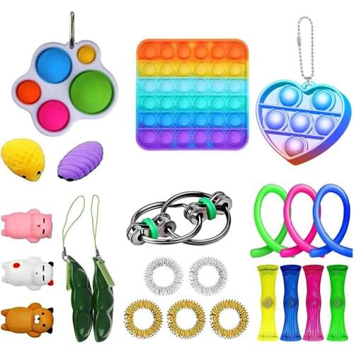 Sensory Fidget Toys Set Stress Relief Kits for Kids Adults Gifts for Birthday Party Favors Christmas Stocking Stuffers