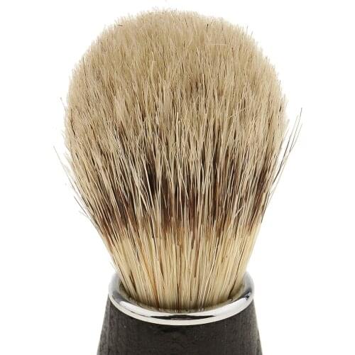 New Mens Gift Soft Shaving Beard Brush Plastic Handle Home Salon Barber Tool