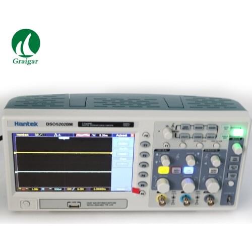 New Hantek DSO5202BM Digital Automotive Oscilloscope with USB LCD Display 200MHz 2 Channels 1GSa/s Logic Analyzer