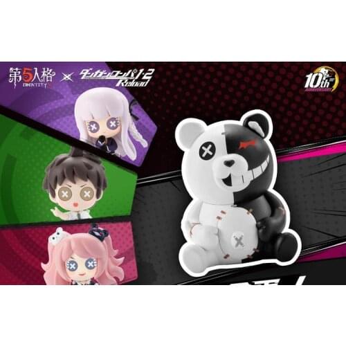 Official Identity V x Dangan Ronpa Monokuma Kirigiri Toy Figure 5cm 8pcs A Set