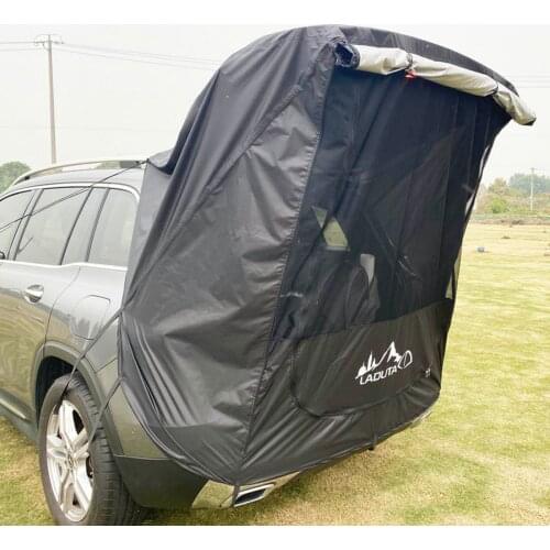 Polyester Car Trunk Tent SUV Self-driving Anti Ultraviolet Rays Barbecue Camping Tail Extension Sunshade Rainproof Tourist Tent