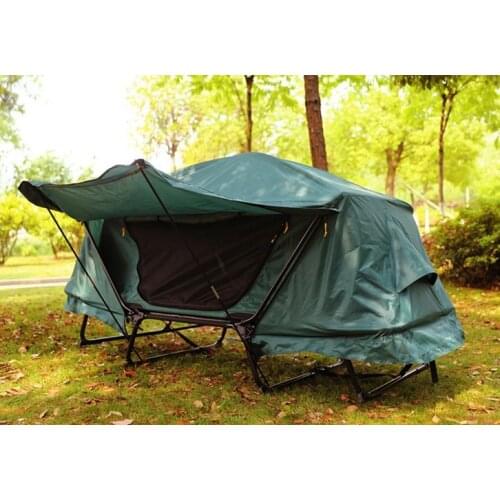 Free build mountain camping set up off the ground bed tent outdoor essential leisure multi-function fishing tent