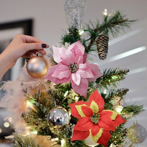 Fake Flower Tree Ornament 12Pcs 22CM Festival Accessories Plant Decoration
