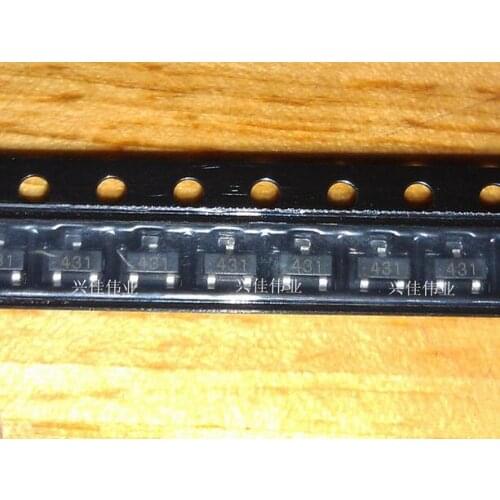 50pcs free shipping TL431A TL431 Voltage References 2.5-36V Prog Adjust SOT-23 new original