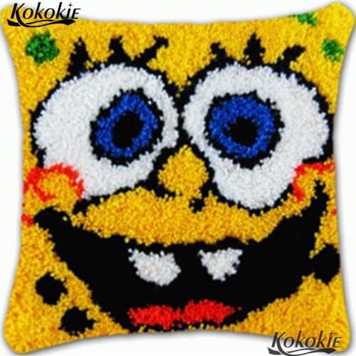 Handmade Embroidery Pillowcase Latch Hook Pillow Kits Crocheting Kit Rug Yarn Needlework 3d diy cushion blanket