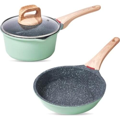 Kitchen High Quality Aluminum Material Frying Pan Milk Pans and Fried Steak Pots