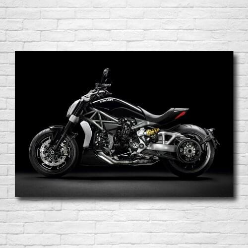 Superbike DUCATIs Black muscle motorcycle Picture Canvas Wall Art Posters and Prints DIY Framed Paintings for Living Room Decor