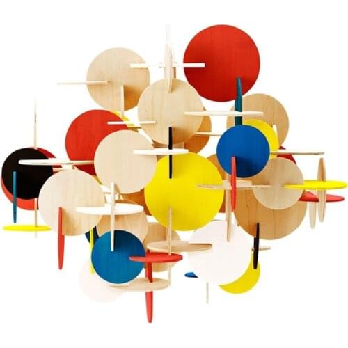 Children Bedroom Led Pendant Light Creative Diy Multi Color Wooden Art Decoration Lighting Hang Lamp Fixtures Free Shipping