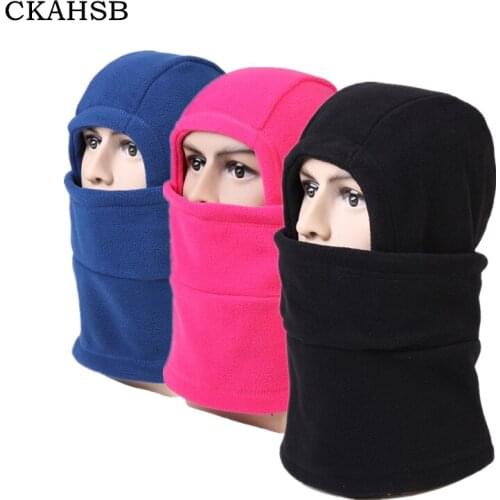 CKAHSBI Outdoor Cycling Cap Neck Fleece Balaclavas Hat Mens Hat Winter Skiing Ear Windproof Warm Mask Motorcycle Bicycle Scarf