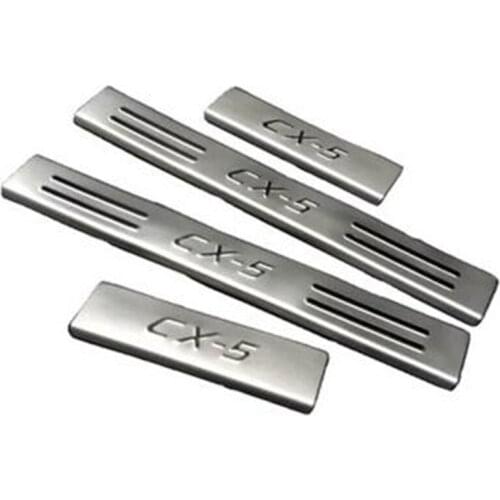 High-quality stainless steel Plate Door Sill Welcome Pedal Car Styling Accessories For Mazda CX-5 CX5 2012 2013 2014 2015 2016