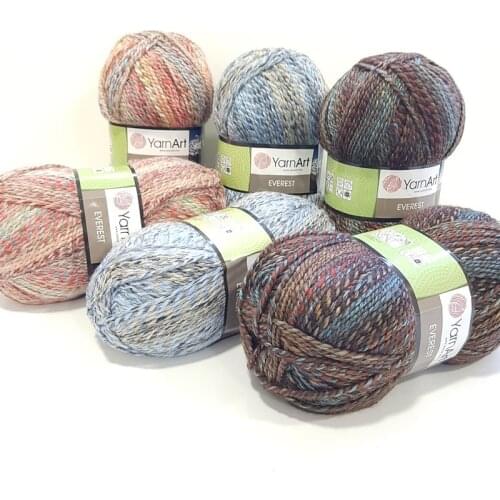 Yarnart Everest Yarn 200gr 320mt %30 Wool Batik DIY Knitting Crochet Wrap Beanie Sweater Kids Adults Knitwears Autumn Winter