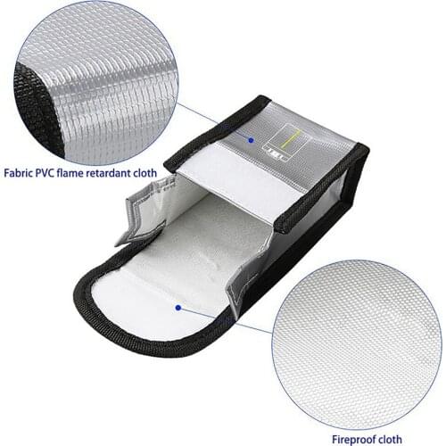 Protective Safe Fireproof Bag Lithium Battery Storage Bag Battery Explosion-proof Bag for DJI Mavic Mini 2 Accessories