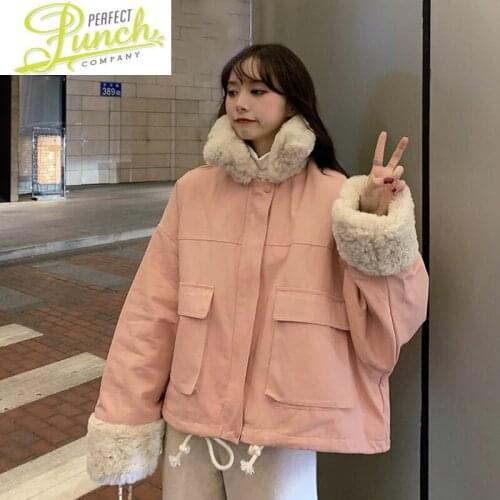 Woman Jacket Winter Thick Clothes Women 2021 Womens Korean Style Jackets Short Cotton Padded Coat Female Femme Veste LXR1109