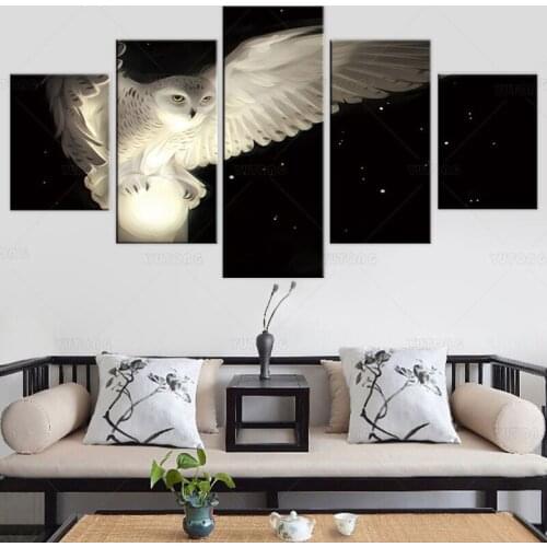Canvas Painting Home Art animal owl Poster And Print Wall Art Picture for living room Home Decoration framed