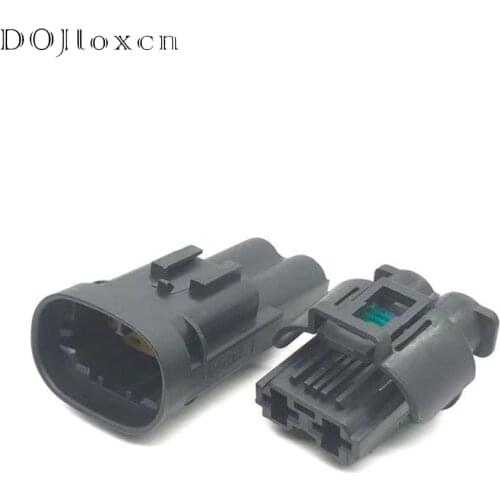 2 Sets 2 Pin Tyco Amp Automotive Waterproof Black Connector High Current Fan Motor Plug For Peugeot Citroen C-Triomphe CL4