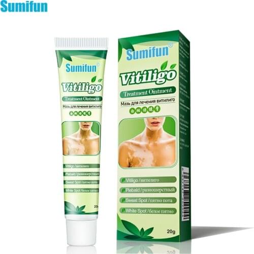 Sumifun 1Box White Spot Cream Vitiligo Treament Antibacterial Cream Psoriasis Localized Ointment Mycosis Leukoplakia Plaster
