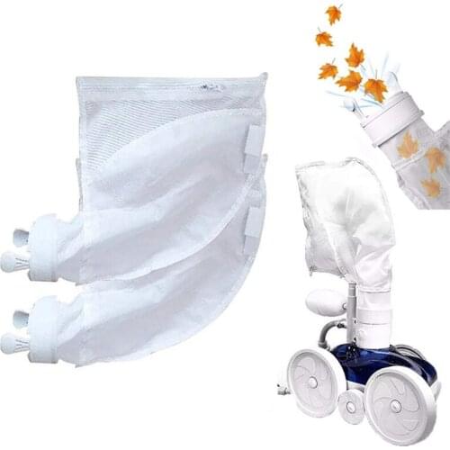 1 Pc All Purpose Filter Bag Swimming Pool Cleaner Bag Zipper Replacement for Polaris 280 480 Pool Filter Sock Cleaning Tool